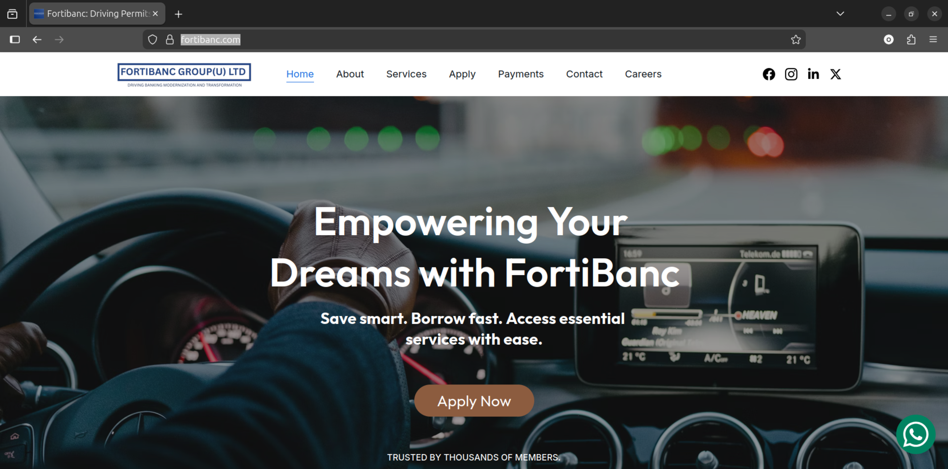 Fortibanc Financial Platform